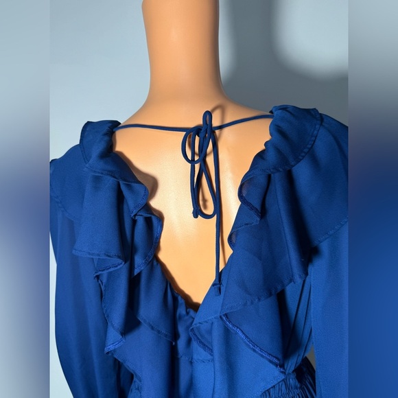 Abercrombie & Fitch Royal Blue Long Sleeve Dress - Picture 5 of 6